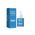 30ml copper peptide hair care oil bottle with pump dispenser, style FPB016.