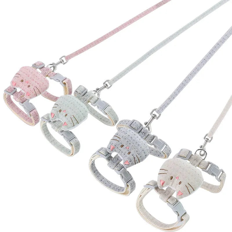 T-shaped cloth cat pulling rope drawstring toy in four colour options for cats up to 8kg