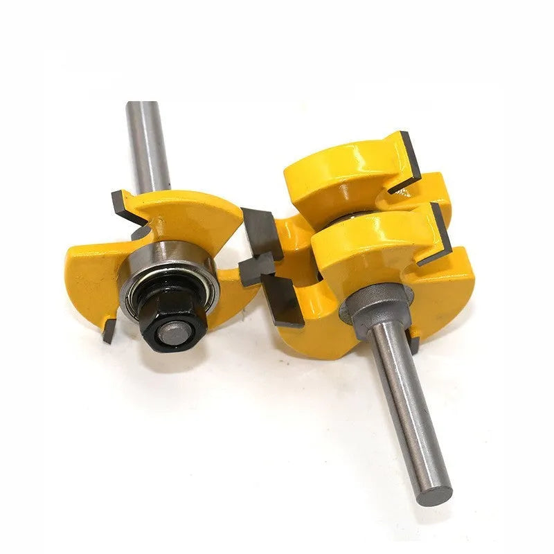 Carbide T-slot milling cutter with straight handle and 8 mm shank for woodworking