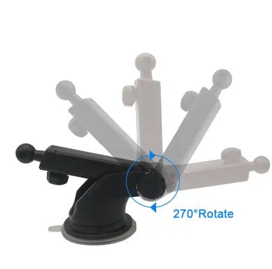 Universal telescopic long rod car bracket for mounting mobile phones and navigation devices.
