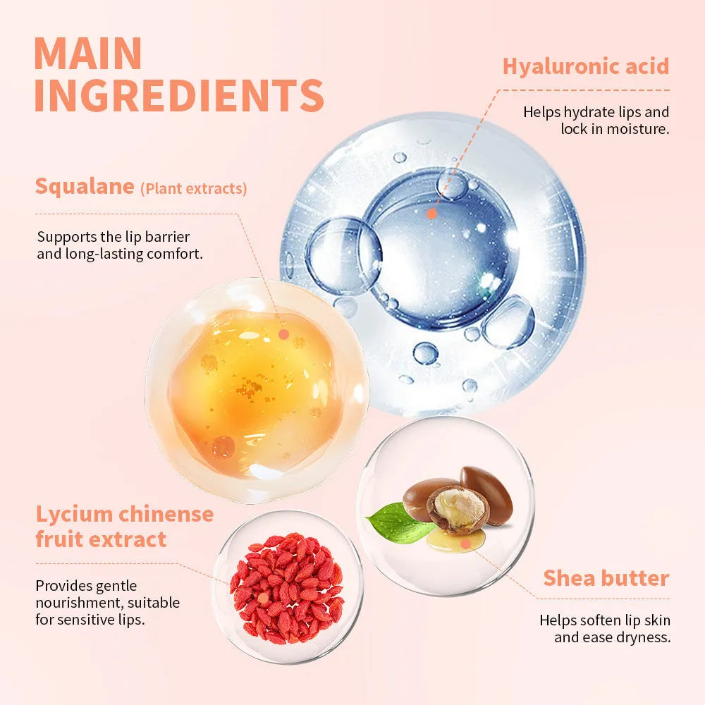 Sweet fruit flavour moisturizing squeeze lip balm 6g in grape flavour