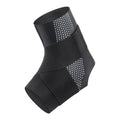 Black Lycra cloth ankle support for adult sports and rehabilitation.