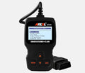 Black OBD2 automobile fault detector scanner for engine diagnostics