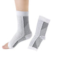 Korean-style functional compression sports sock in black, showing short tube length and elasticated design.