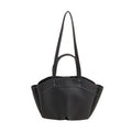 PU large capacity bucket shape tote handbag for women available in black white red brown