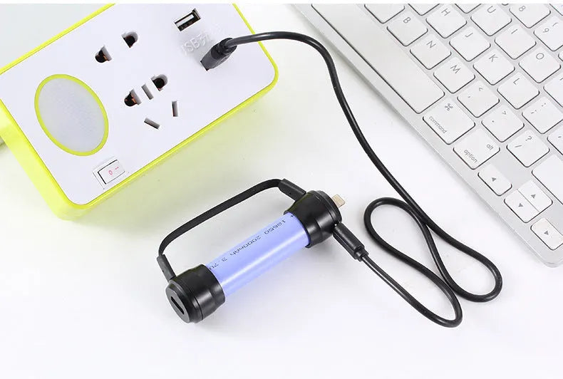 Mini portable keychain emergency charger for mobile phones with keychain loop