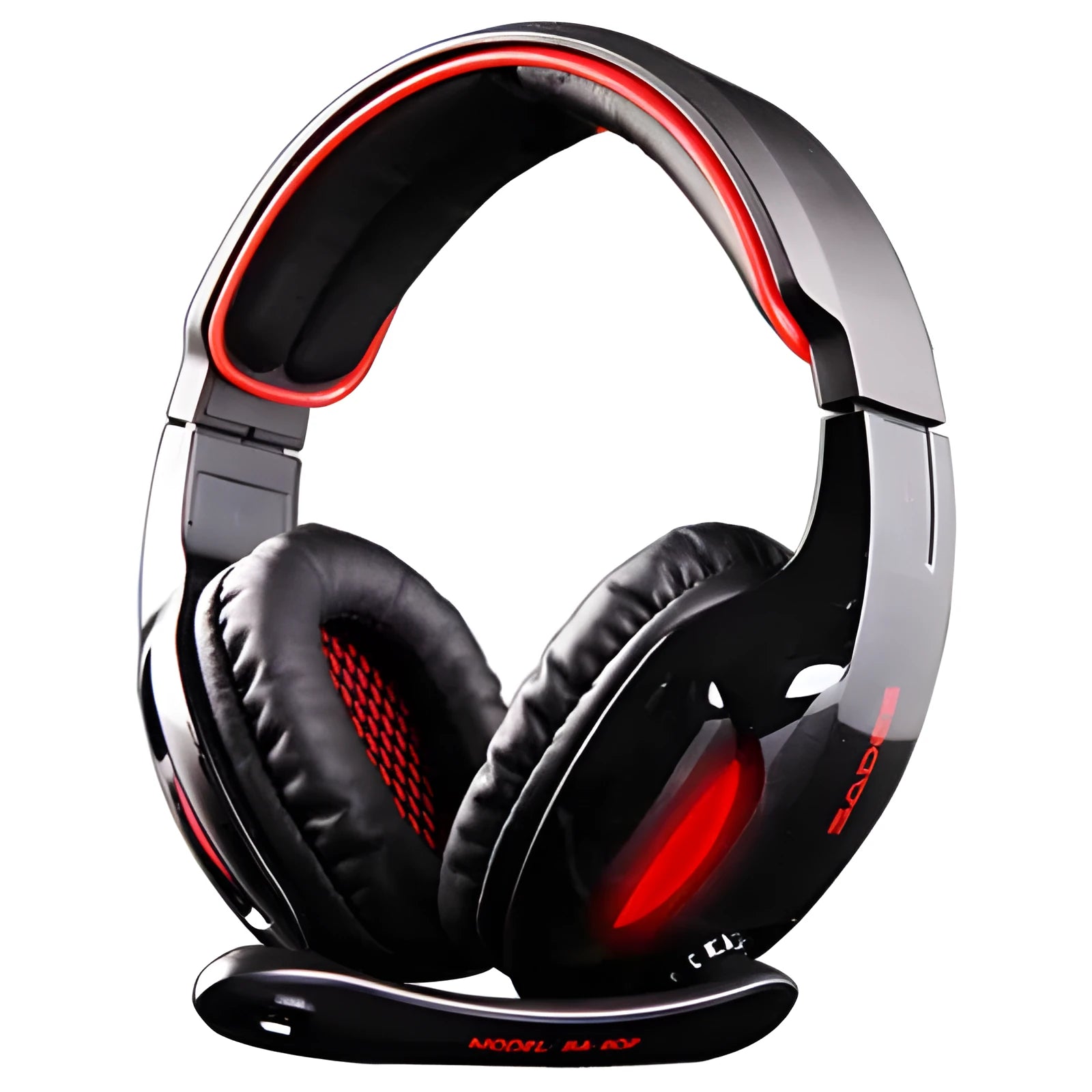 SADES SA 902 black USB gaming headset with LED lights and over-ear design for PC