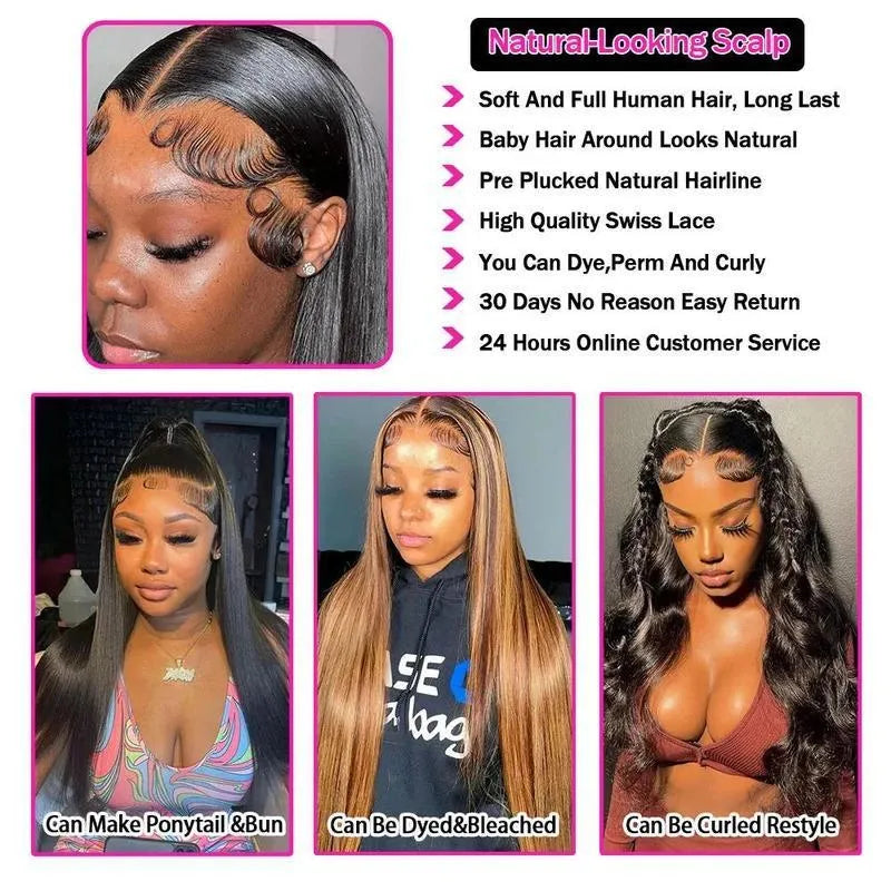 HD lace front wig 13x4 200 density high temperature fibre 44 inch length for Christmas Halloween wedding