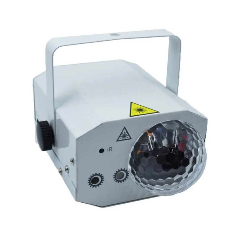 Black or white LED laser magic fan with remote control for stage and party lighting
