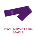 Five pink gradient latex yoga tension bands with varying thickness for resistance training