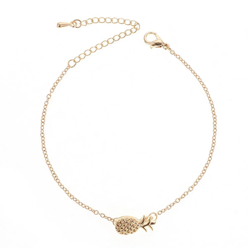 Gold or silver alloy pineapple bracelet for women from XINGX series