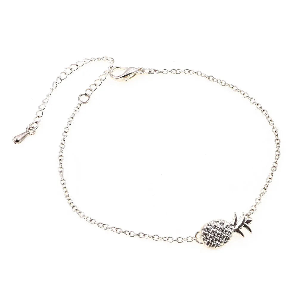 Gold or silver alloy pineapple bracelet for women from XINGX series