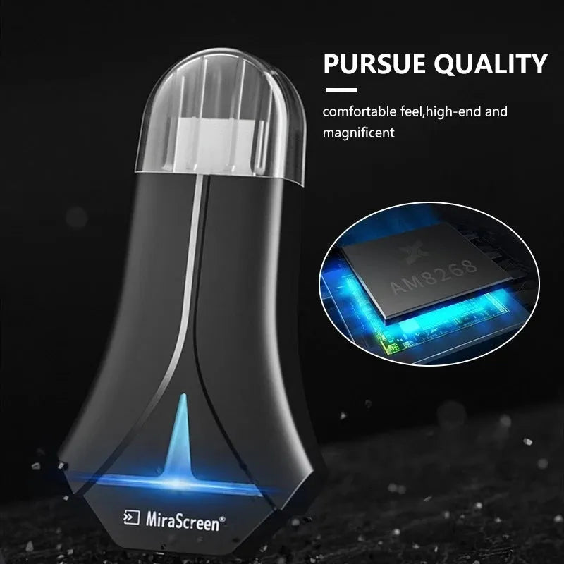 Mirascreen K12 HDMI WiFi streaming dongle with USB cable for wireless 1080p media playback