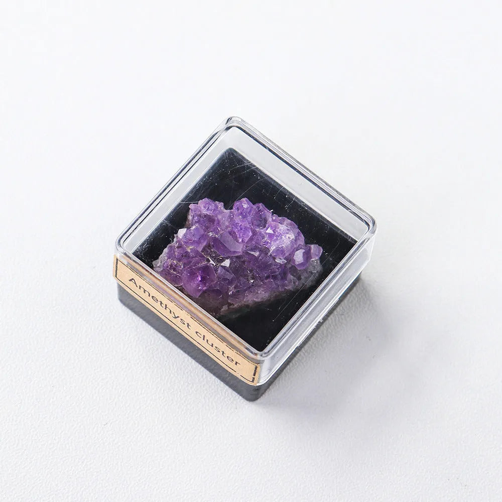 Natural amethyst crystal ore mineral specimen decoration in modern simple style