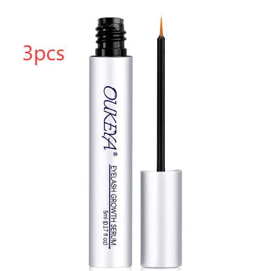 Silver bottle of 5ml eyelash growth essence nutrient solution for eyelash care