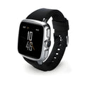 Z01smart watch with 1.54 inch touch screen shown in black and white colour options