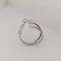Brass fashion ring with spherical elements in circular design available in gold and silver colours