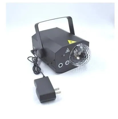 Black or white LED laser magic fan with remote control for stage and party lighting