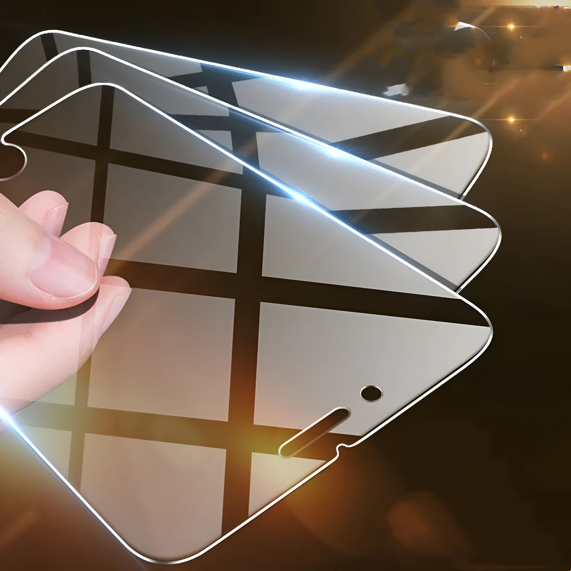 Tempered glass iPhone screen protector with anti-fingerprint features