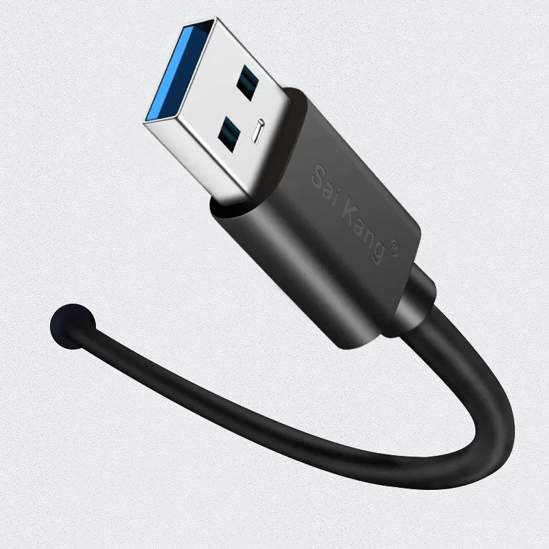 Black USB 3.0 and USB 2.0 male to female extension cable showing connectors, available in multiple lengths.