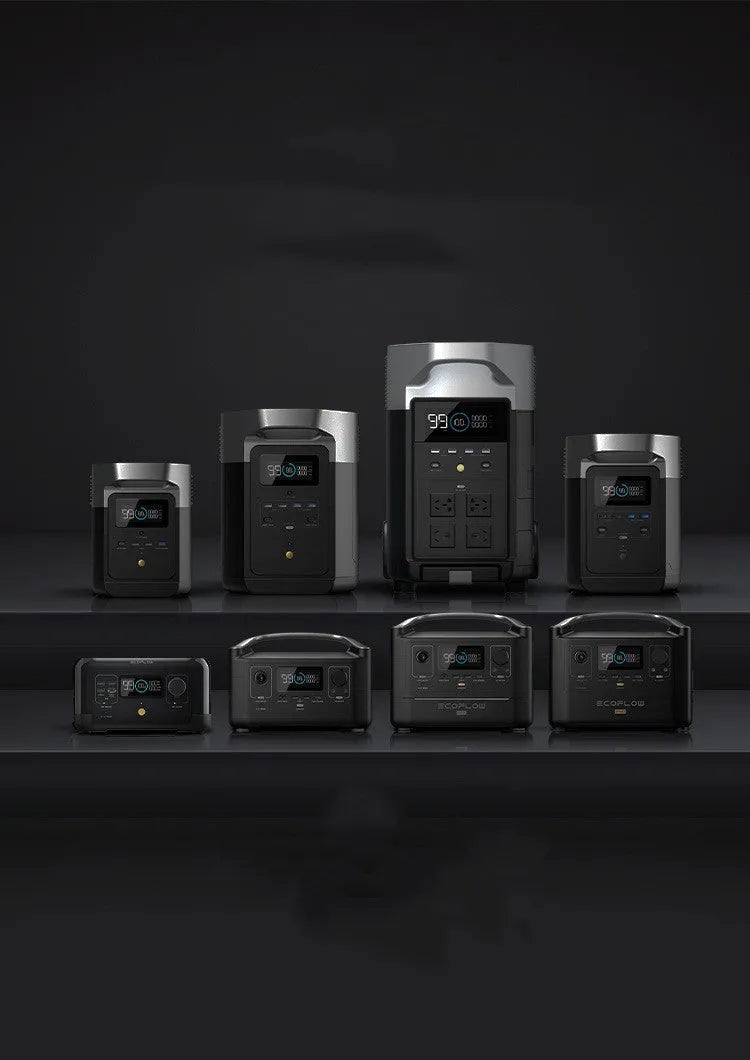 RIVER Pro 720Wh portable power station with display screen and multiple output ports.