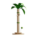 Vertical cat climbing frame with hemp rope scratching surface and canna-coloured column.