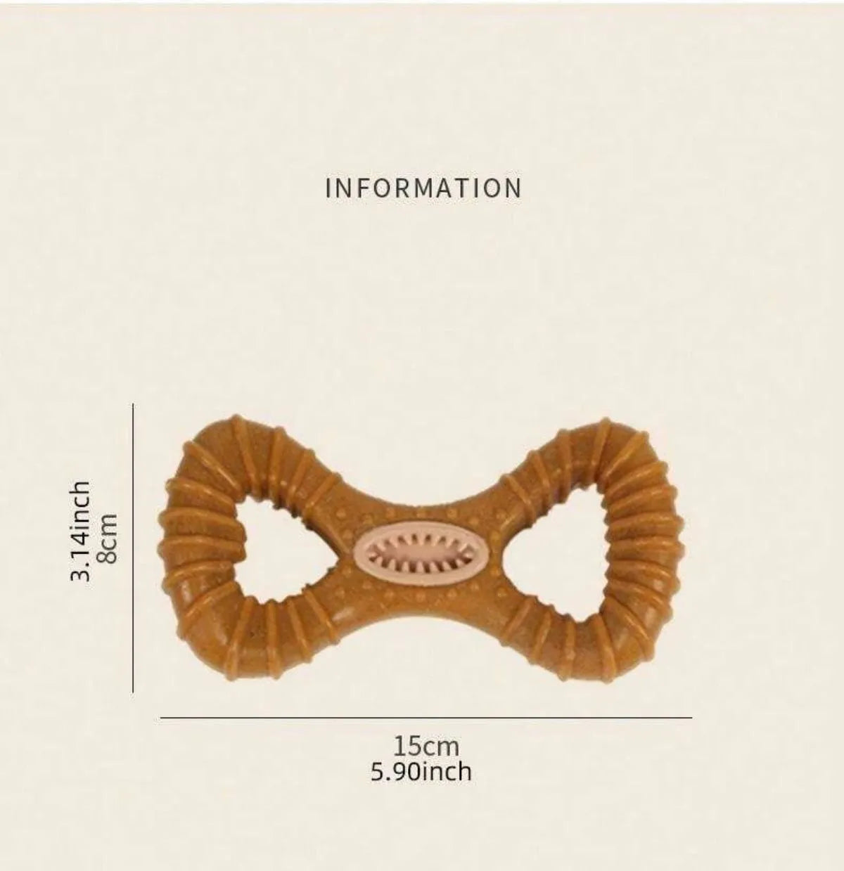 Dog chew toy for teeth cleaning in 8-shape and Y-shape options