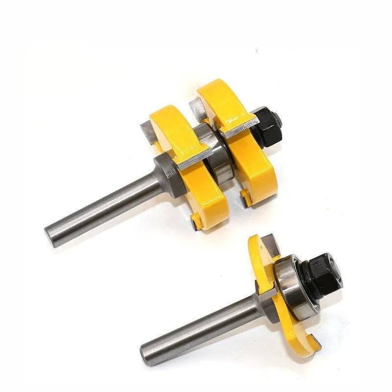Carbide T-slot milling cutter with straight handle and 8 mm shank for woodworking
