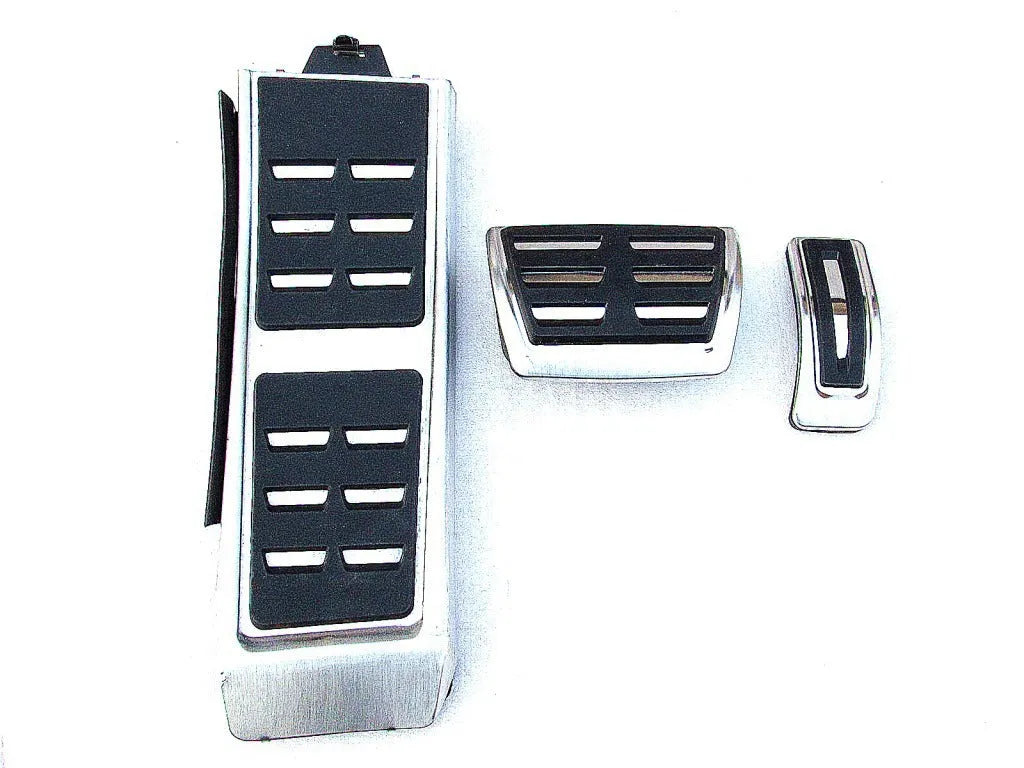 Stainless steel brake and accelerator pedal kit for Porsche Macan in black finish