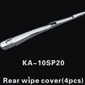 Silvery ABS plastic rear wiper cover trim for a 2010 Hyundai car.