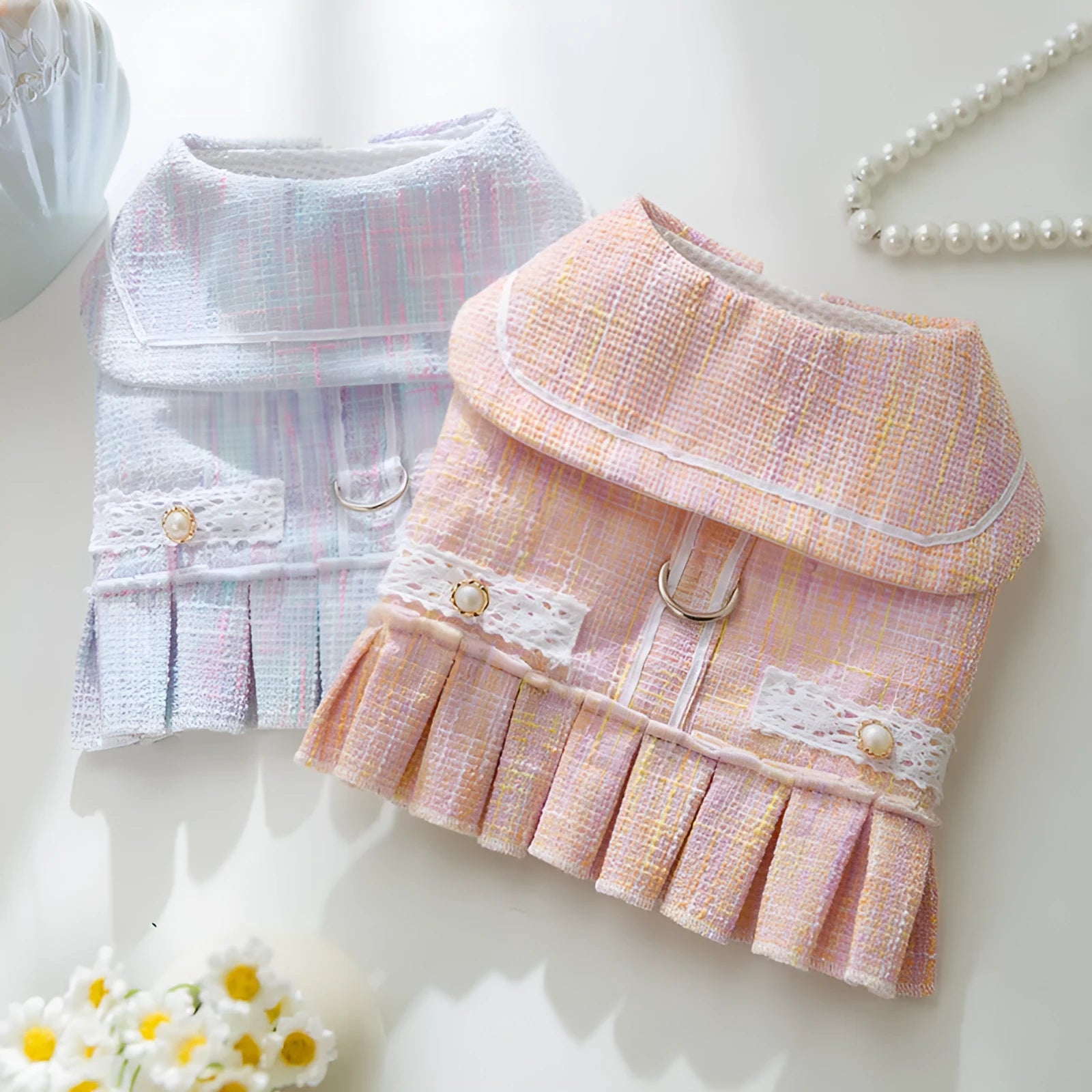 Polyester pet clothing for small dogs and cats in Salem purple and pink colours in S, M, L, XL sizes