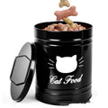 American style round storage can with iron sheet construction, black and white colour options