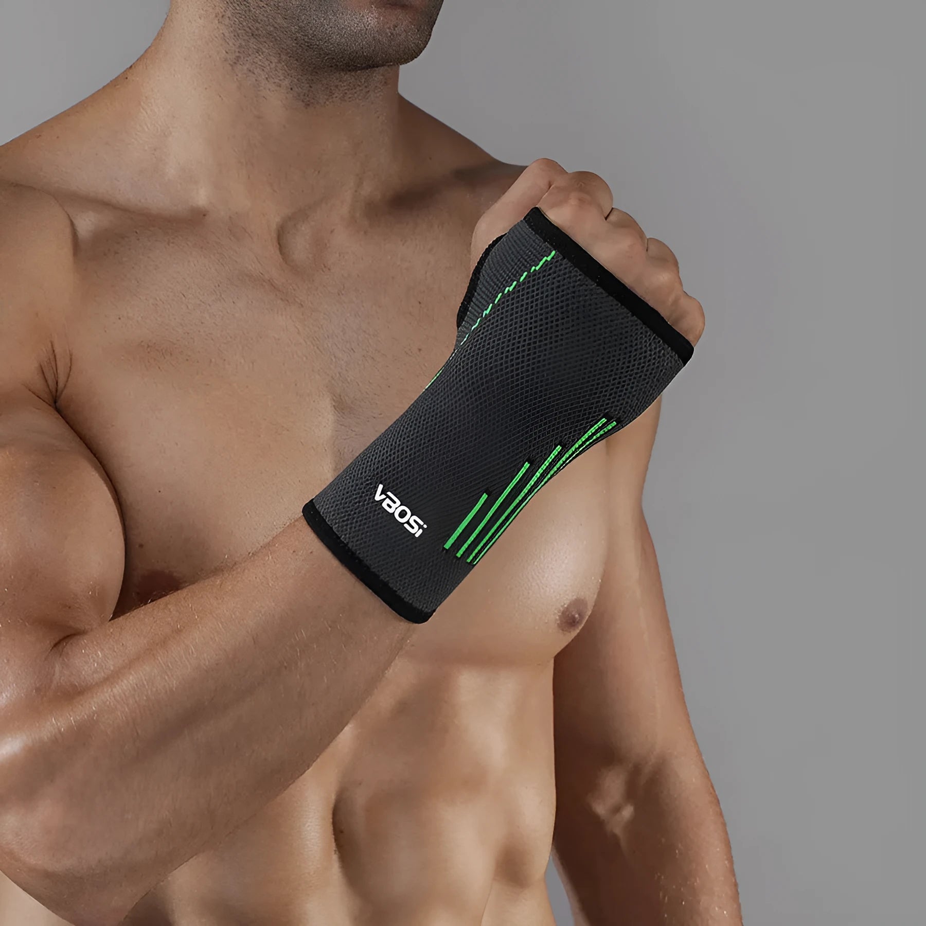Adjustable wrist guard for tennis badminton basketball outdoor sports in Black, Green, Orange colours available in sizes L M XL