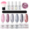 Nail Beauty Set dipping powder kit with 10g infiltration powder pots, activator, and top coat in multiple style options