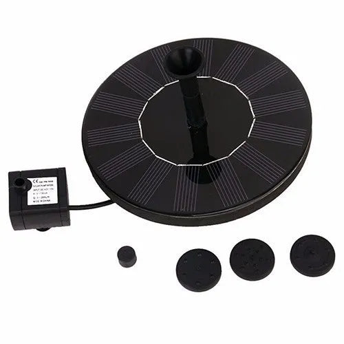 Round solar fountain pump with 16cm diameter for outdoor water features