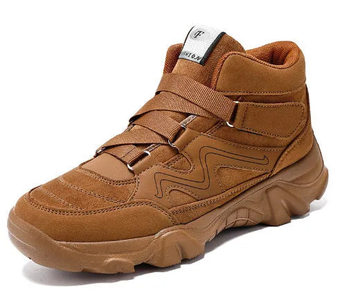 Men's leather slip-on casual shoes in multiple colours with round toe design