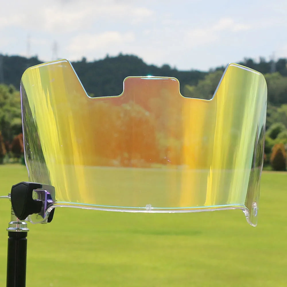 American-style multicolour rugby helmet goggles with a tool-free mounting system