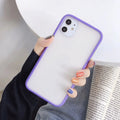 Frosted silicone phone case in black fitted onto an iPhone, with soft matte texture and slim profile