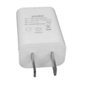Thin white 5V1A USB mobile phone charger with CE and FCC certifications