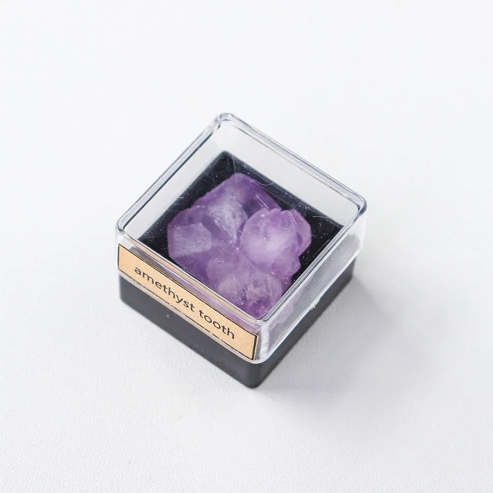 Natural amethyst crystal ore mineral specimen decoration in modern simple style