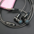 846 titanium grey metal earphones with removable cable and aluminium foil TPE wire