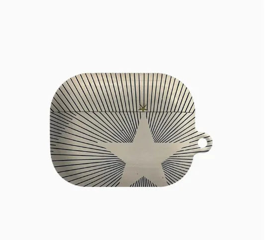 Line Art hard shell earphone protective cover for AirPods models including Pro and 4th generation