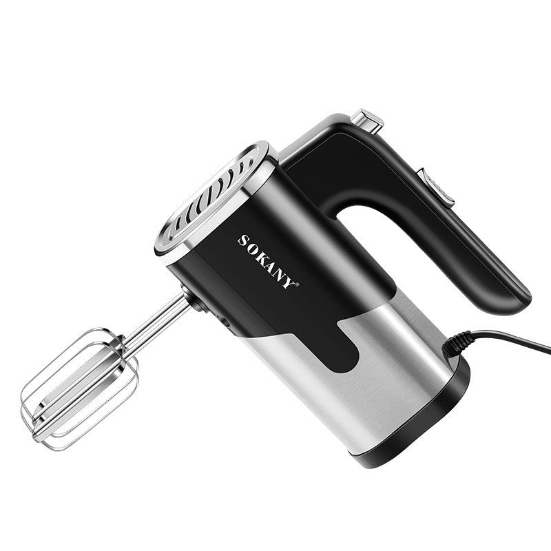 800W Electric Hand Mixer - 5-Speed Food Blender & Whisk with Twin Stainless Steel Beaters for Baking, Dough & Cream