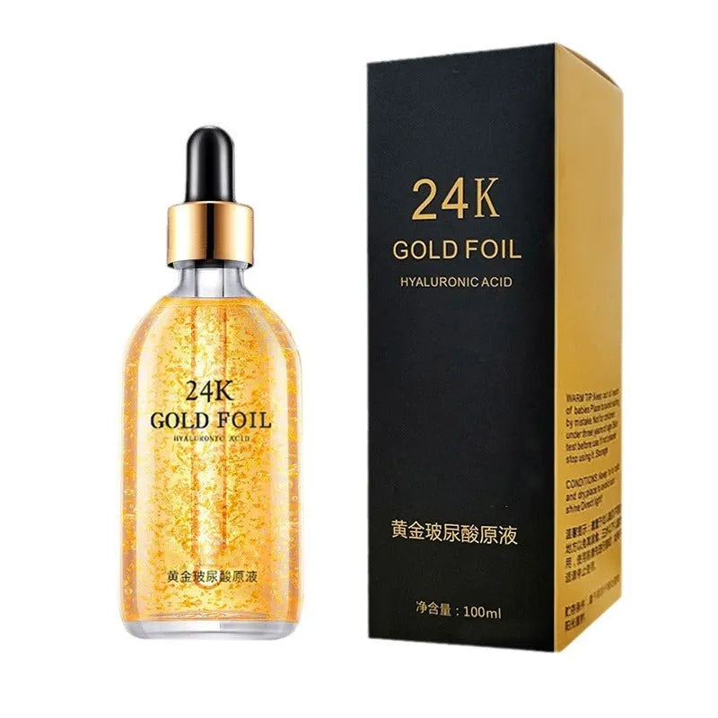 24K nicotinamide facial essence liquid with hyaluronic acid and ginseng extract in 100g packaging