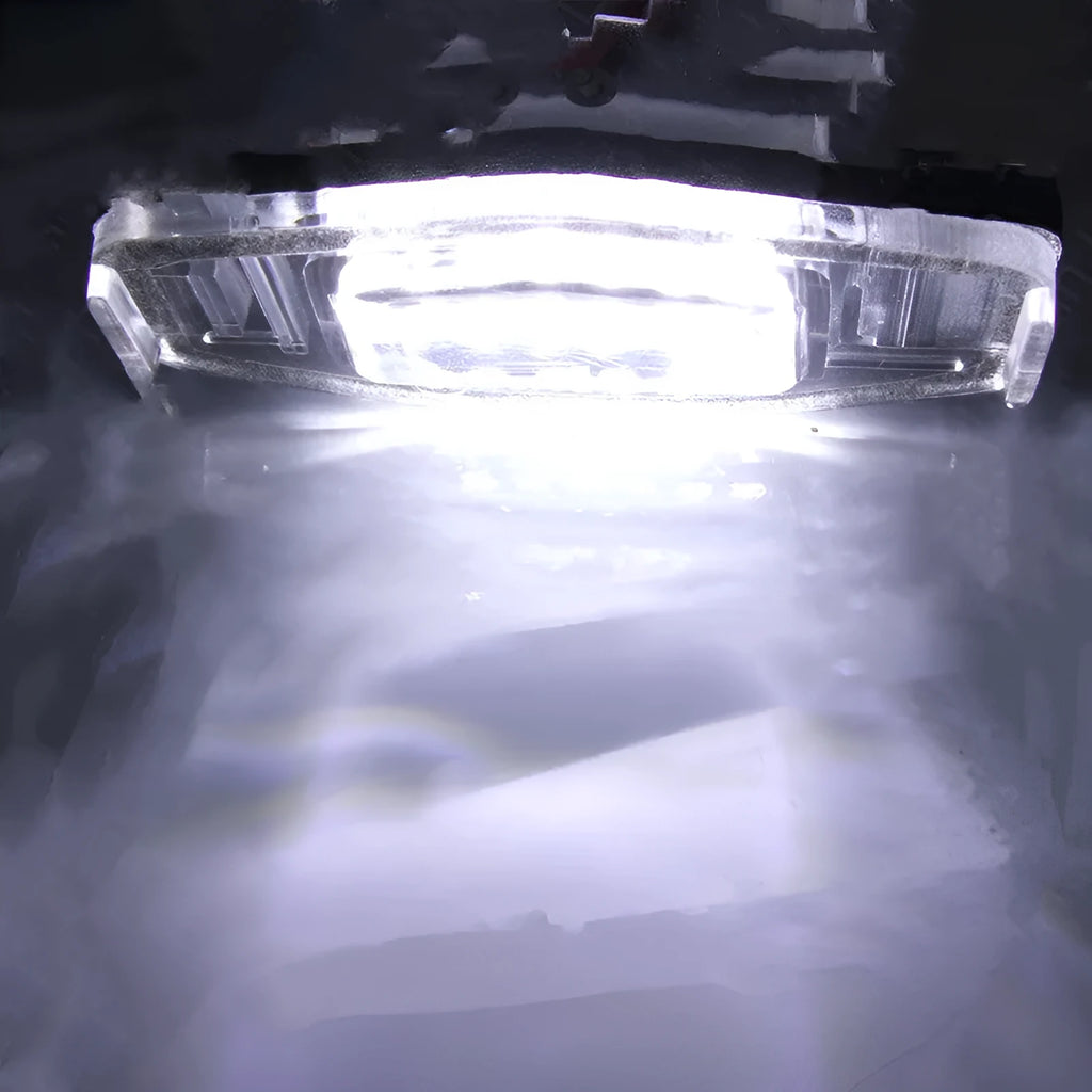 White LED license plate light for Honda Civic vehicles with plastic housing
