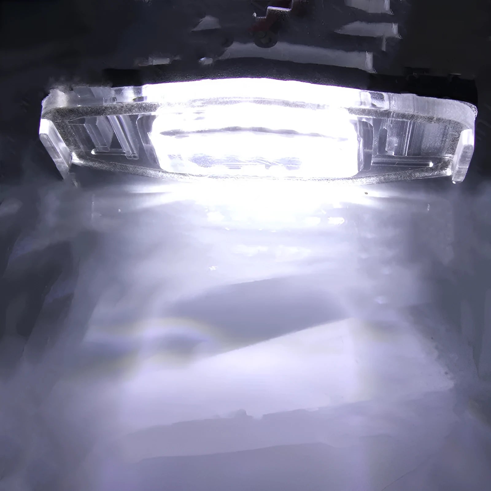 White LED license plate light for Honda Civic vehicles with plastic housing