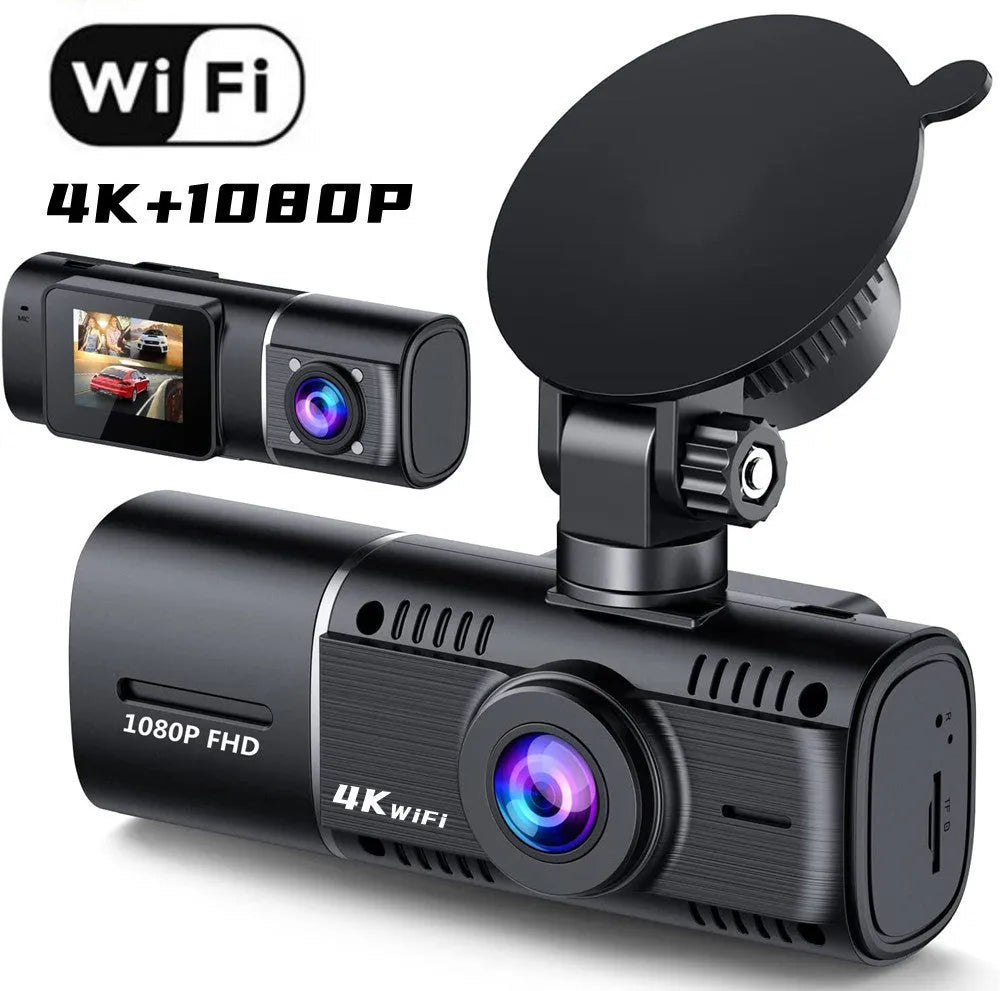 Standard black 1080p dashcam car camera with a 1.5-inch screen on its packaging.