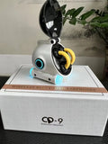 Clip-on wireless Bluetooth sports headset in black showing attachment mechanism and compact design