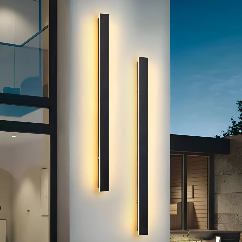 Outdoor waterproof LED wall lamp with remote control in sizes from 30cm to 240cm