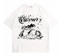 Men's retro hip hop graphic print T-shirt in polyester fabric available in multiple sizes